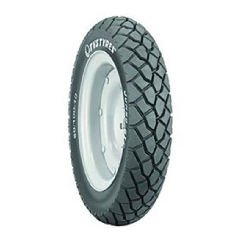 TVS Eurogrip 90/100-10 53J Jumbo GT TL Tubeless Black Scooter Tyre, 3SCO90911JG011
