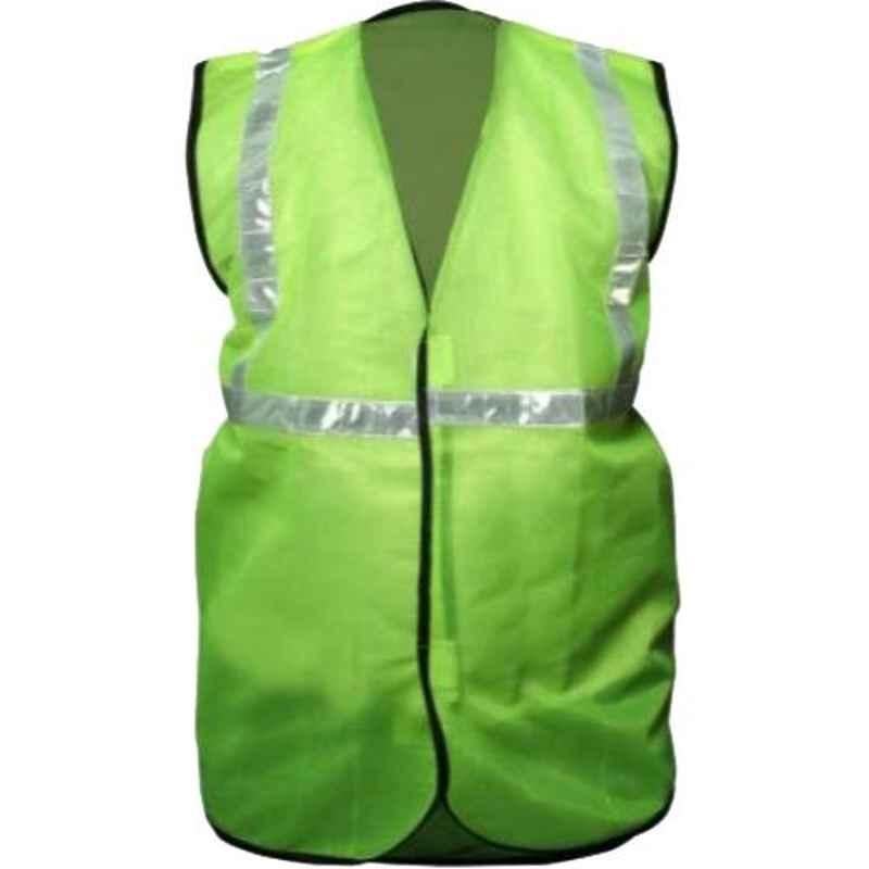 RPES Green Polyester Safety Jacket with 1 inch Reflective Tape