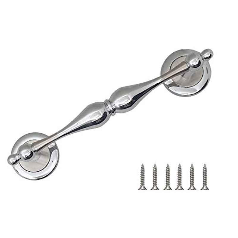 Aquieen 224mm Malleable Silver Door Handle, MD309-224 (Pack of 2)