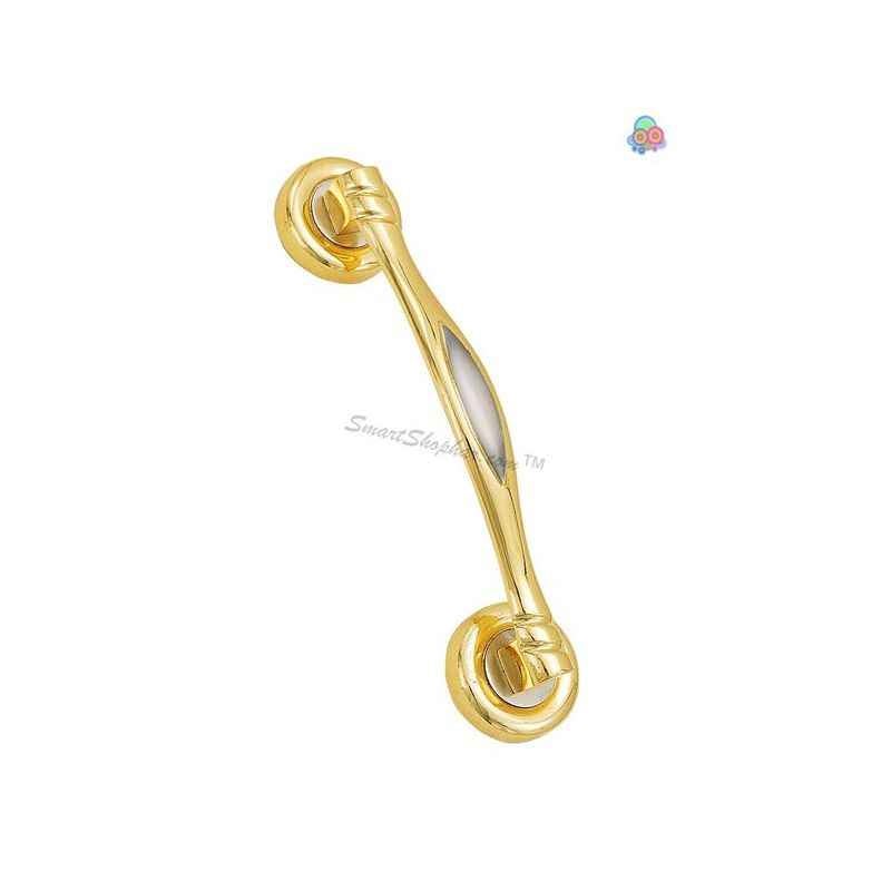 Smart Shophar 8 Inch Brass Gold Silver Victoria Concealed Handle, 50875-BCHV-GS08