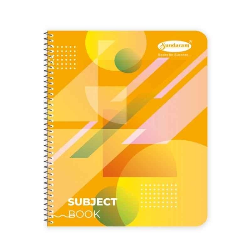 Sundaram 300 Pages 18x24cm Spiral Bound Six Subject A5 Notebook with Waterproof Poly Cover for School, Home & Office, SK-6 (Pack of 6)