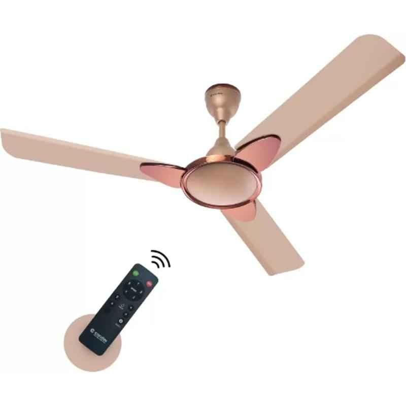Candes Eco Zest 30W Broken Gold 5 Star 3 Blade BLDC Motor Ceiling Fan with Remote, Sweep: 1200 mm (Pack of 2)