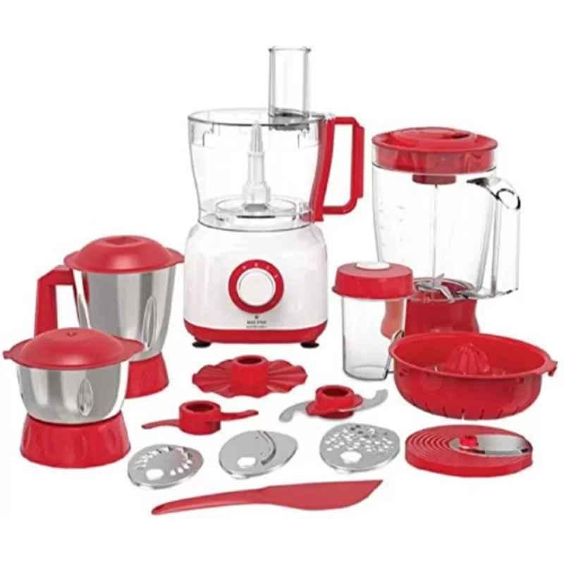 MAX STAR Master Chef 800W Plastic Red Food Processor