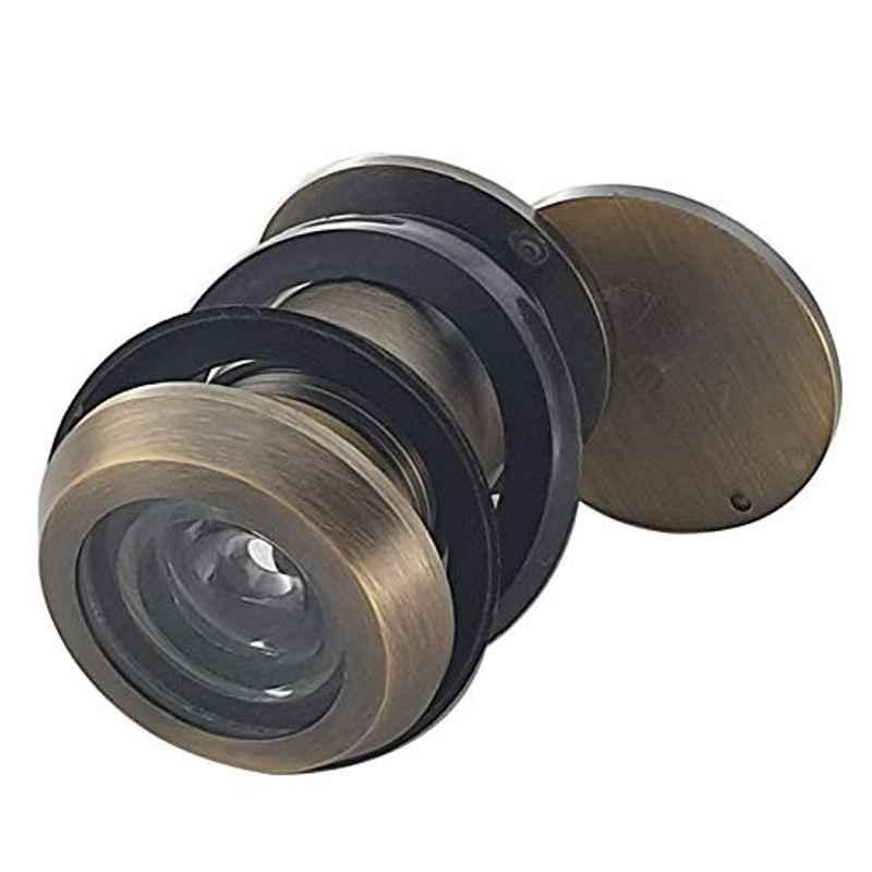 Aquieen Brass Antique Round Door Eye Viewer Lens for Main Door Handle