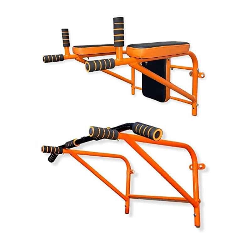Allyson 220kg Iron Orange & Black Pull Up Bar & Dips Bar Combo