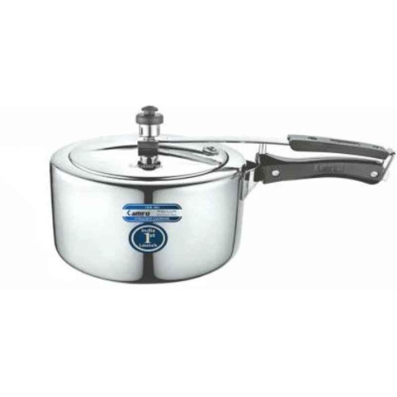 Camro Steller 1L Stainless Steel Triply Inner Lid Induction Bottom Pressure Cooker, TILSSC-01