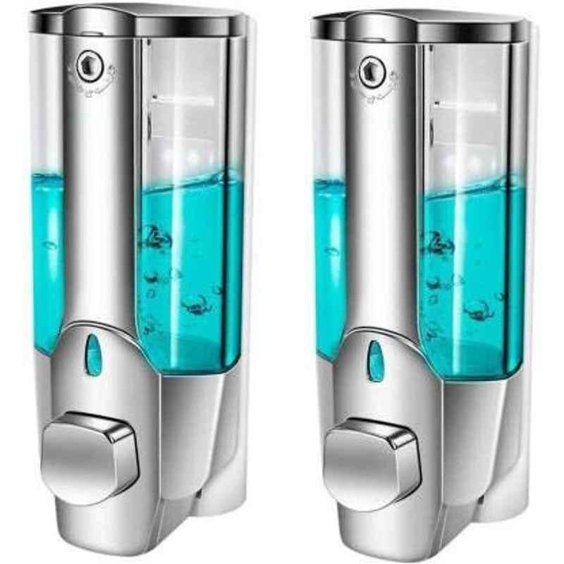 Logger 350ml ABS Transparent Liquid Dispenser (Pack of 2)