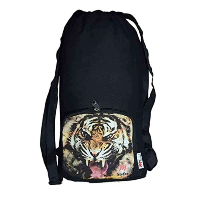 My Fav Digital Print Cotton Canvas Tuition Backpack, MFCANB009