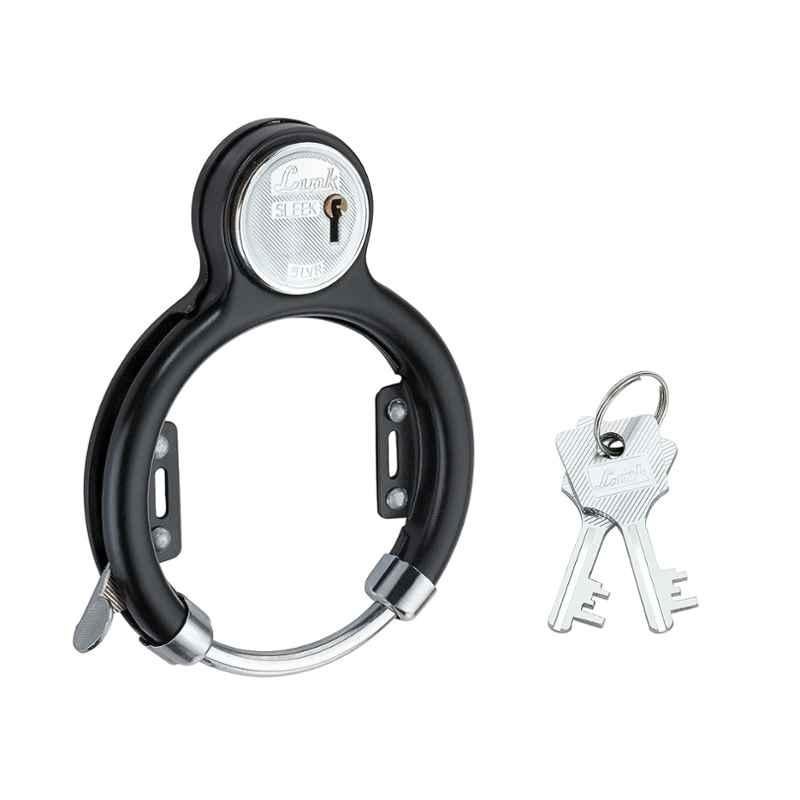 Link Safex Alloy Steel Black Cycle Frame Lock with 2 Keys