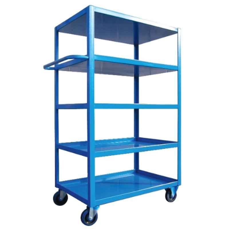 Suwas 150kg/Shelf 120x60x160cm Steel Material Handling Trolley, SU-MHT-001-1