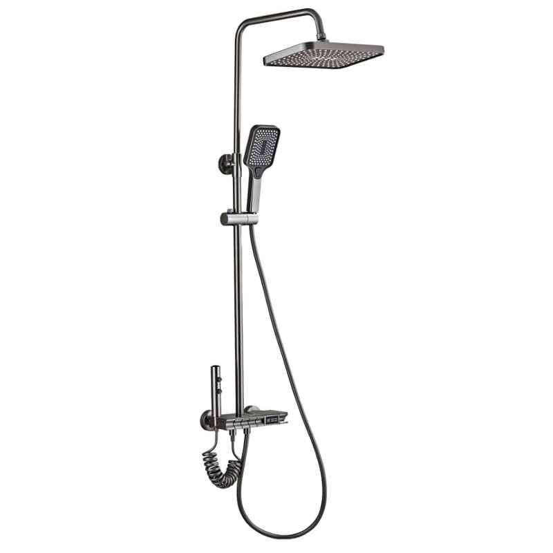 NextGen 4 Function Brass Digital Display Wall Mounted Thermostat Shower Set, Nx 3