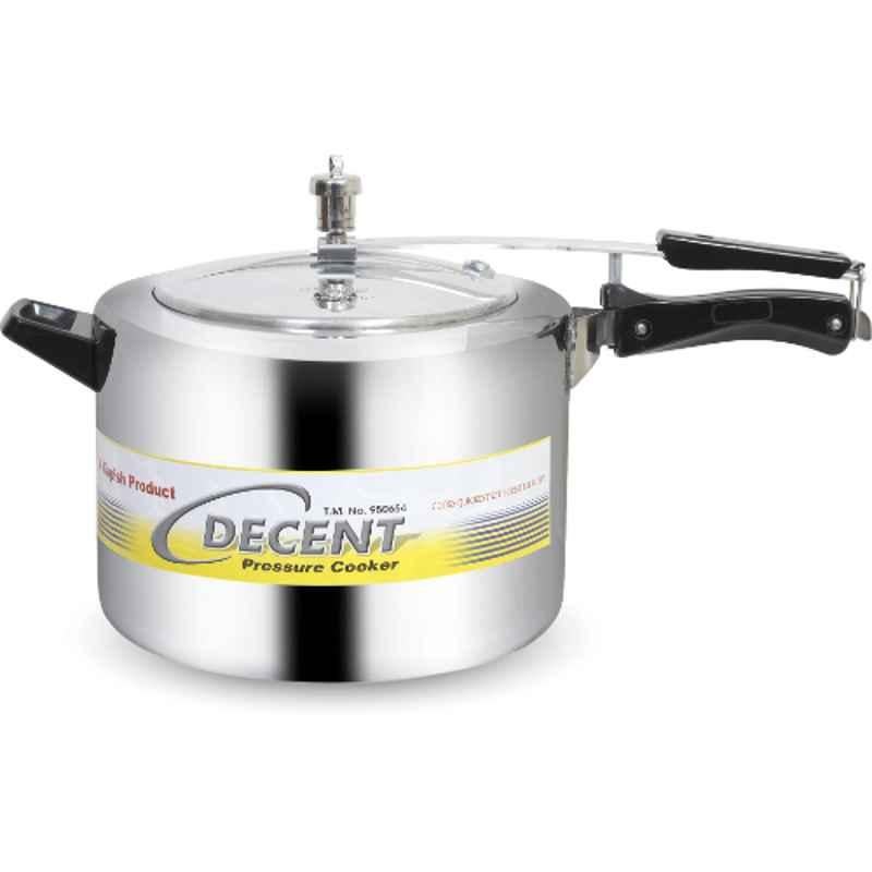 Decent Classic 10L Aluminium Silver Inner Lid Pressure Cooker, DECP00010L