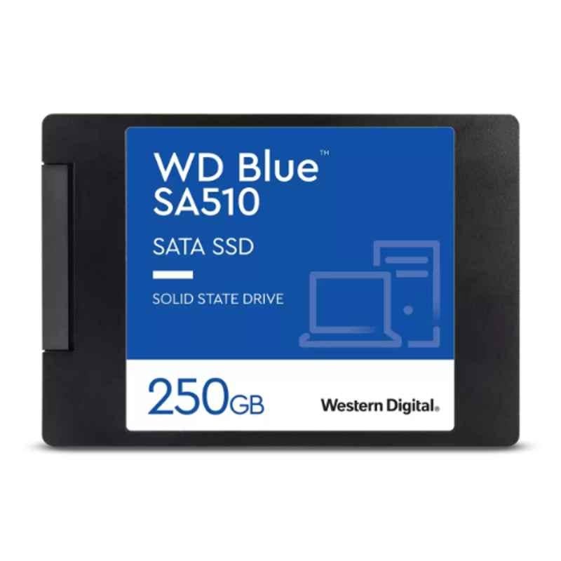 WD SA510 250GB 2.5 inch/7mm Cased SATA Blue Solid State Drive, WDS250G3B0A