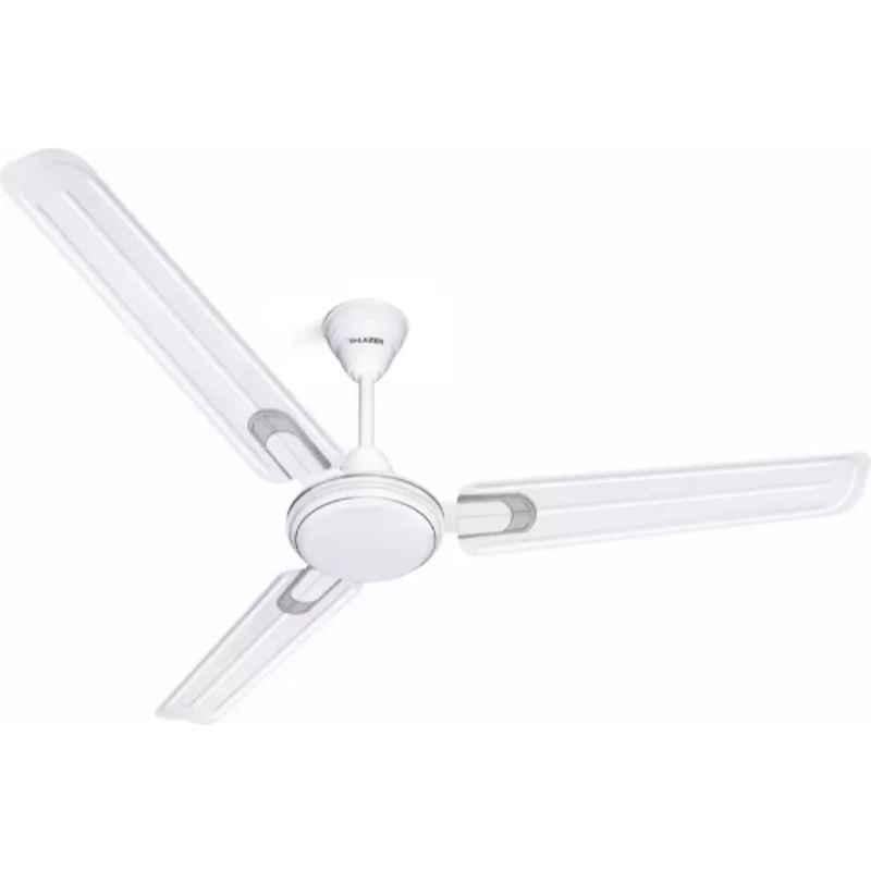Lazer Sunny DLX 75W White & Chrome High Speed Ceiling Fan, SUNNYDLX48WCHM, Sweep: 1200 mm