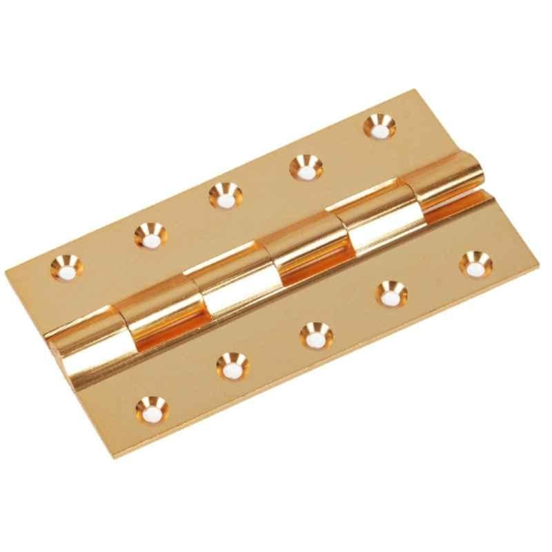 Smart Shophar 8x1.5x3 inch Brass Gold Railway Hinge, SHA10HG-RAIL-GL8X1.5X3-P1 (Pack of 3)