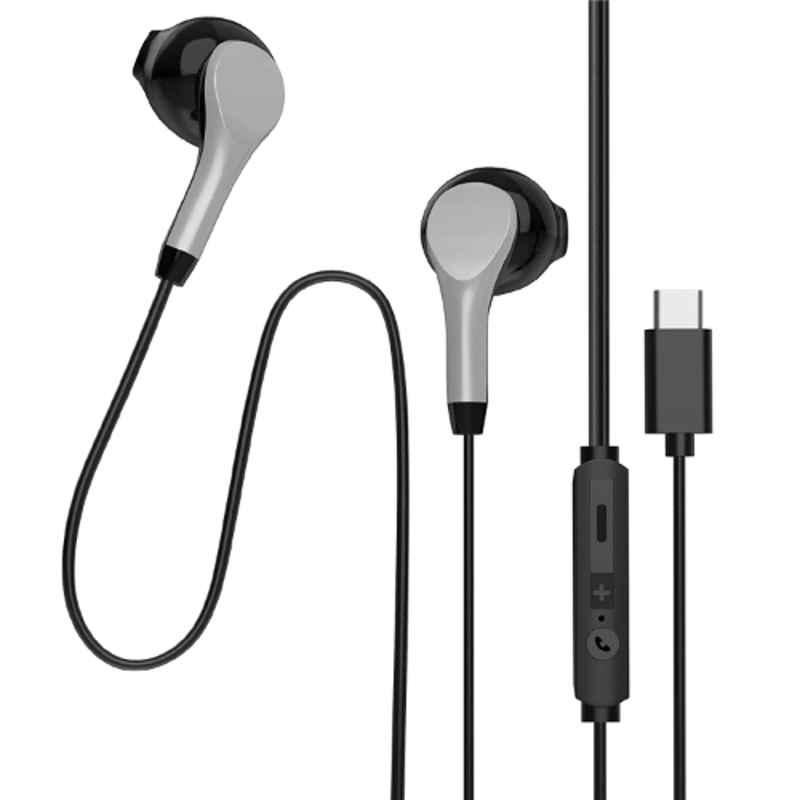 Gizmore GIZ ME343 Black Type C In-Ear Wired Earphone with Mic
