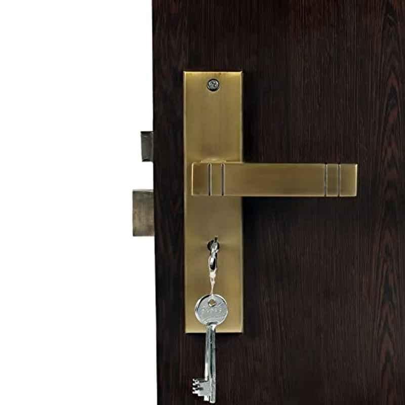 Voltizi â€ŽSpacio 8 inch â€ŽStainless Steel 304 Matt Antique Brass Finish Heavy Duty Mortise Door Lock