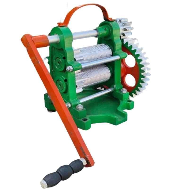 RKC Cast Iron Double Roller Hand Operated Manual Sugarcane Juice Machine