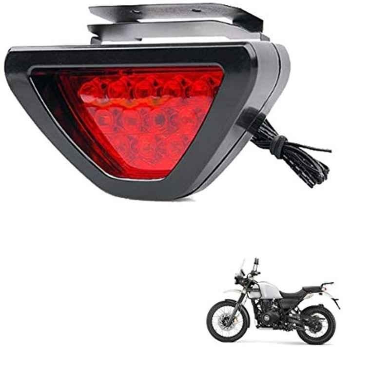 Kozdiko 12 LED Triangle Shape Bike Brake Light with Flash Mode for Royal Enfield Himalayan, koz_94748