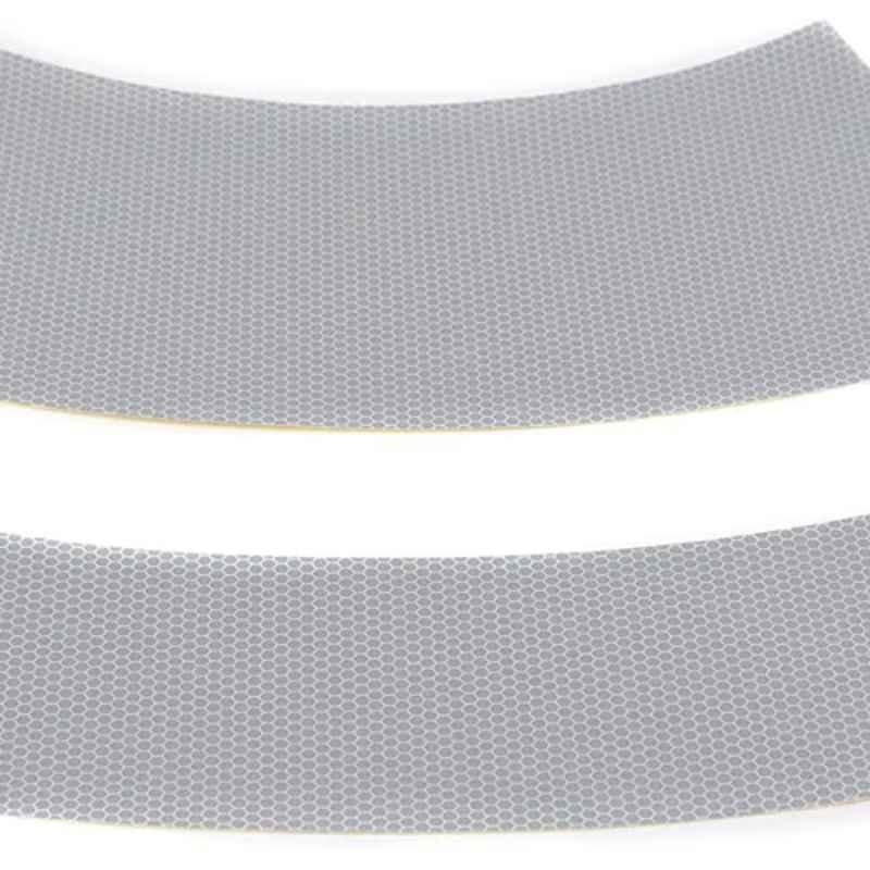 Crewbolt 2 inch High Intensity Reflective Self Adhesive Traffic Cone Collar Replacement Tape Sticker (Pack of 100)