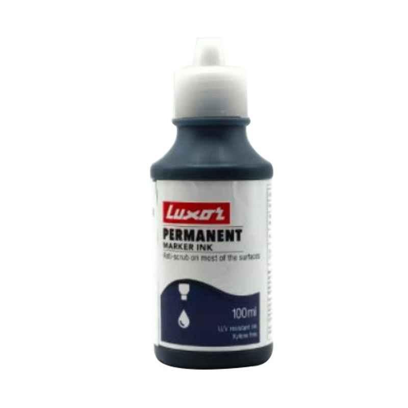 Luxor 100ml Black Permanent Marker Ink, 1878 (Pack of 50)