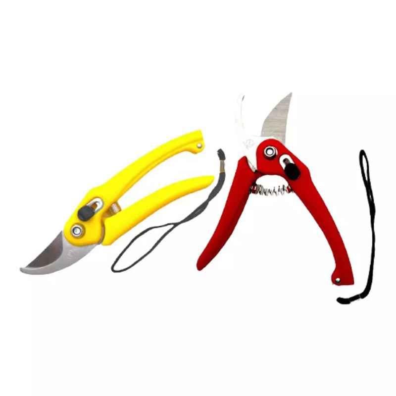 Sky Blue 0.98 inch Iron Bypass Pruner, SBPRUNERMDX0184 (Pack of 2)
