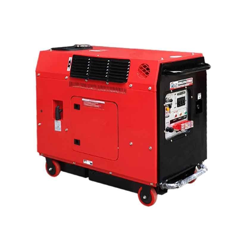 Himalayan Power Silent GE-3P-9000RS 3 Phase Portable Recoil & Self Start Petrol Generator with Battery