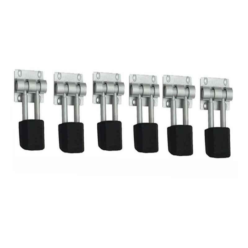 Smart Shophar 3 inch Stainless Steel Silver Rolex Door Stopper, SHA40ST-ROLX-SL03-P6 (Pack of 6)