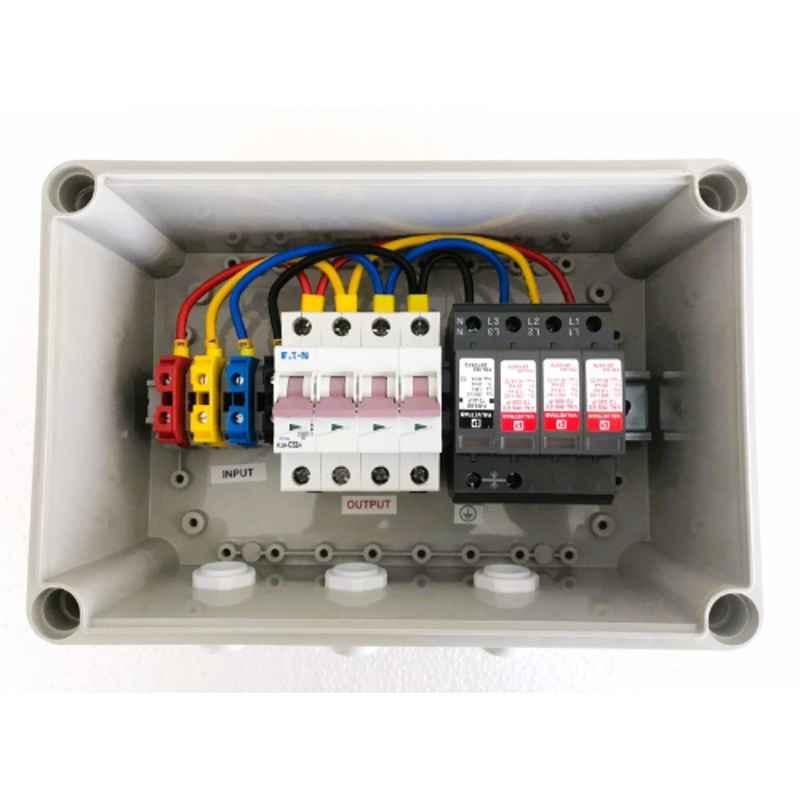 Daystar Three Phase Solar AC Distribution Box with 20 & 32A/4P AC MCB, 1 Pole AC SPD
