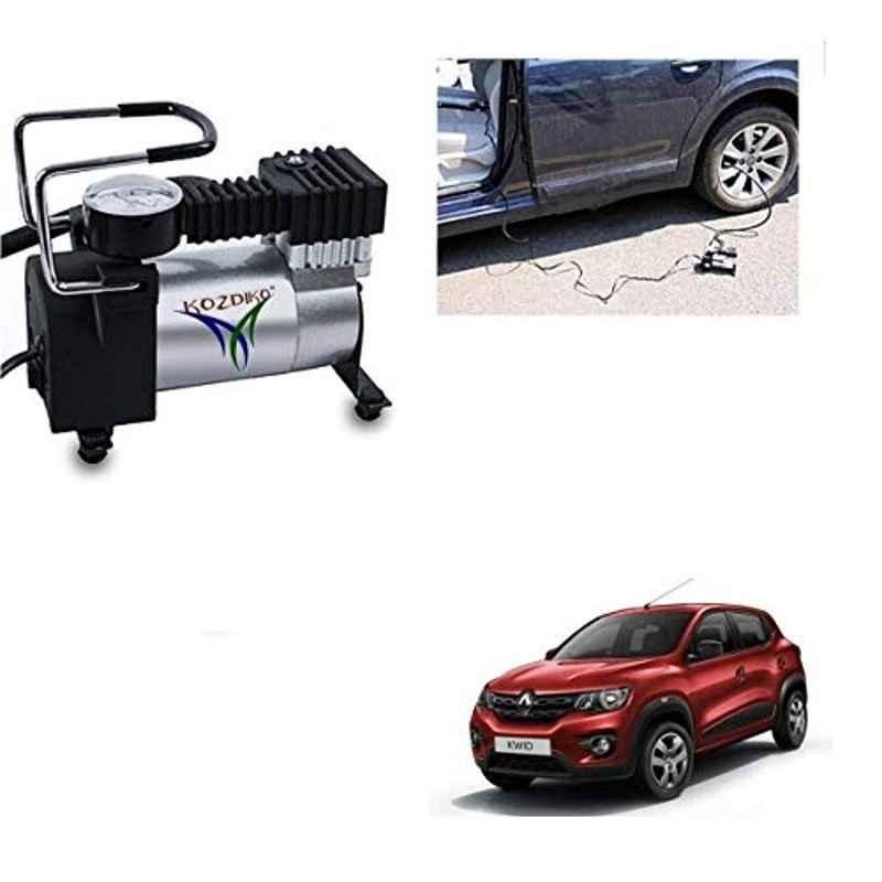 Kozdiko 12V DC Heavy Duty Metal Tyre Inflator for Renault Kwid, Tyre_Inflator_D54