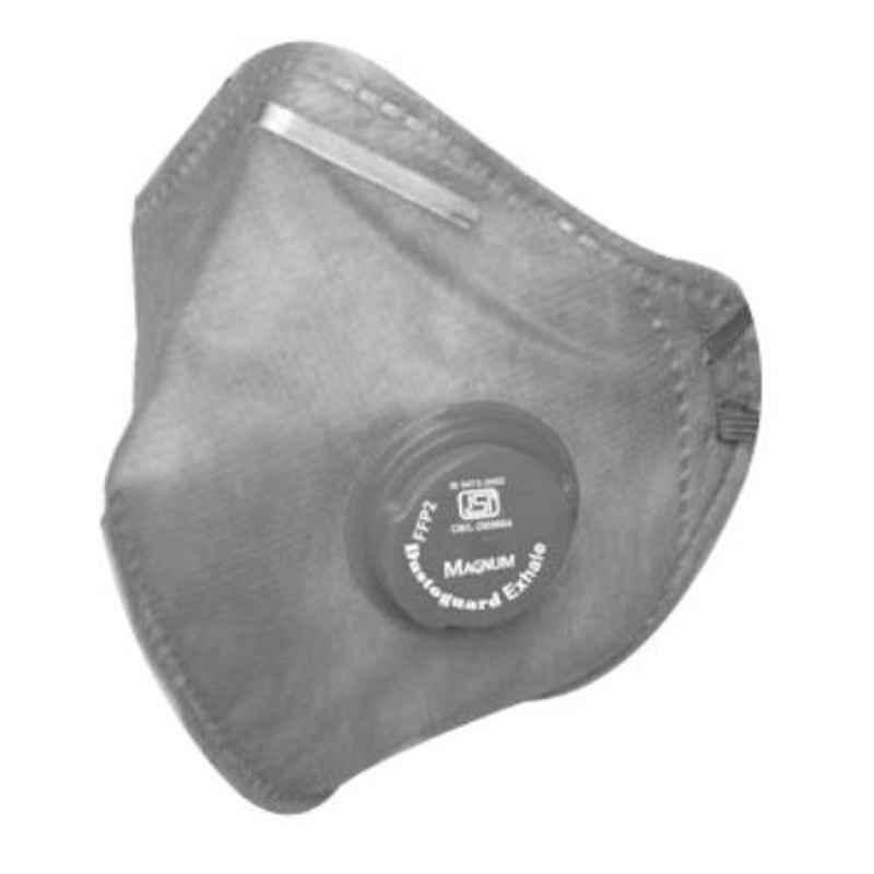 Magnum FFP1S/FFP2-SLV Dustoguard Exhale Grey Virus Protection Nose Mask, (Pack of 50)