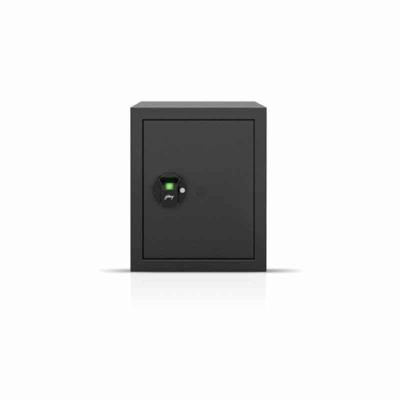 Godrej NX Pro 40 Liters Ebony Biometric Home Locker with Internal Lighting, Non-Volatile Memory & Low Battery Indicator (Tijori)