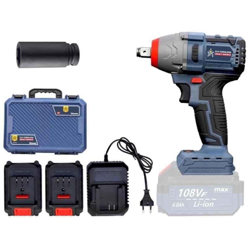 JPT 1/2 inch 21V 400Nm ABS Cordless Impact Wrench, JPT-IW-400