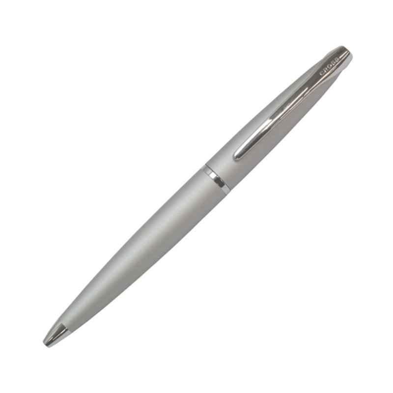 Cross ATX Black Ink Matte Chrome Finish Ballpoint Pen, 882-1