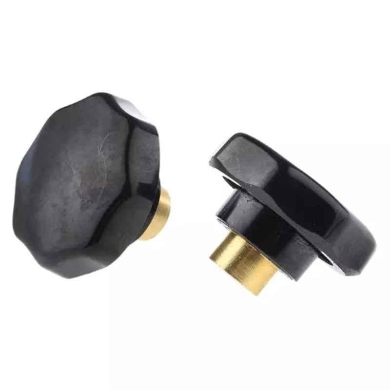 RS Pro M10 Black Multiple Lobes Clamping Knob, 686187