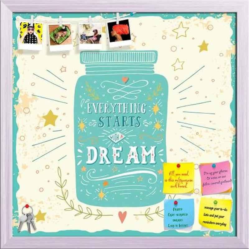 ArtzFolio 61x61x1cm White Printed Bulletin Notice Pin Soft Board, AZSAO41691449BLB_FR_L_04_WH
