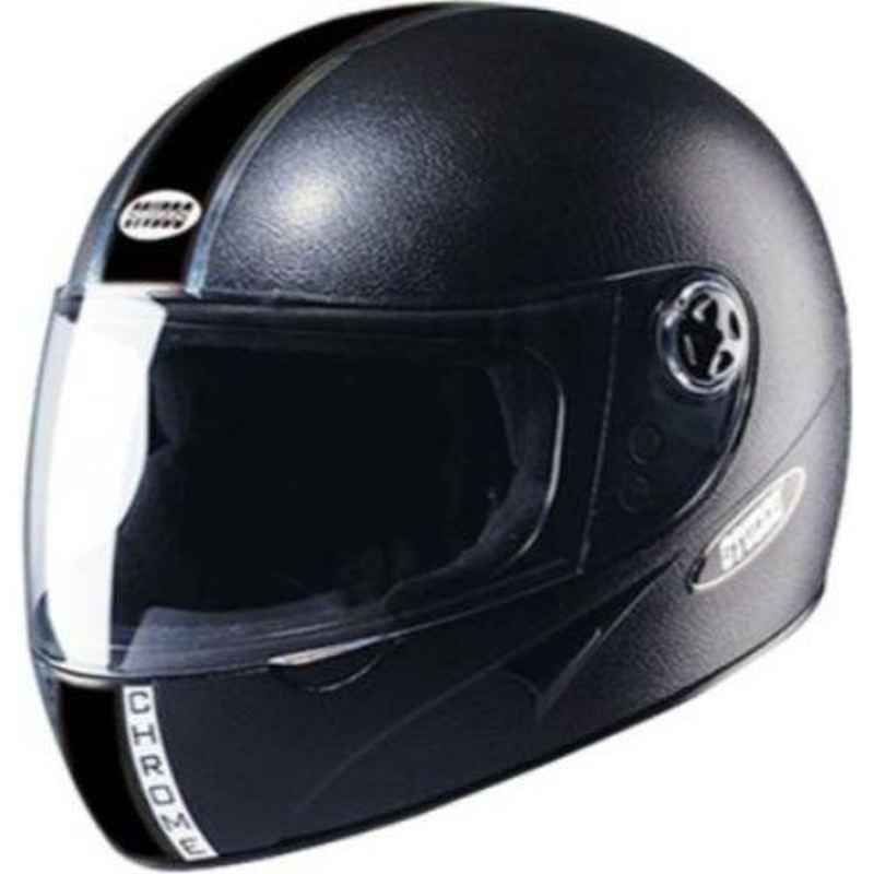 Studds Chrome Economy Black Motorbike Helmet, Size (L, 580 mm)