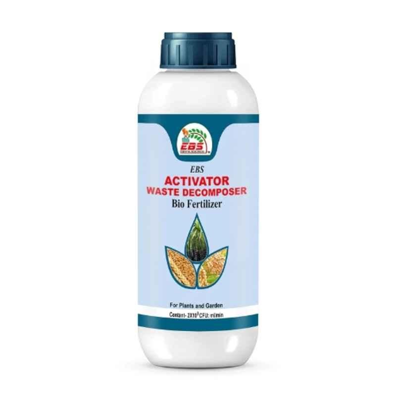 EBS Activator 1 Litre Waste Decomposer Bio Fertilizer for Convert Waste Into Compost (Pack of 5)