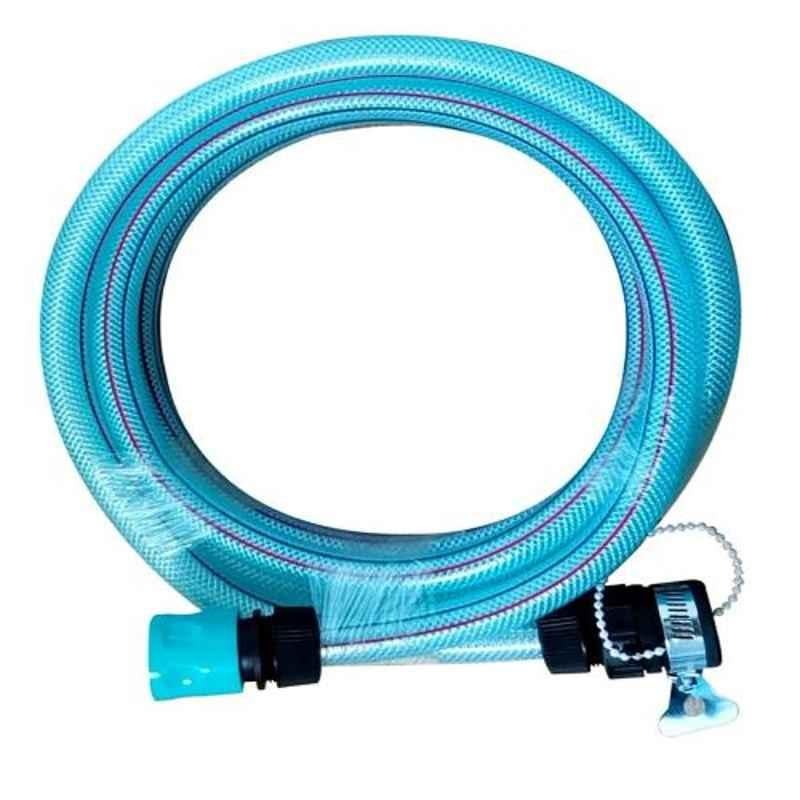 Kapicon KAC-IP3M 3m PVC Cyan Blue Self Priming Suction Inlet Pipe Hose with Tap Connector & Push in Connector