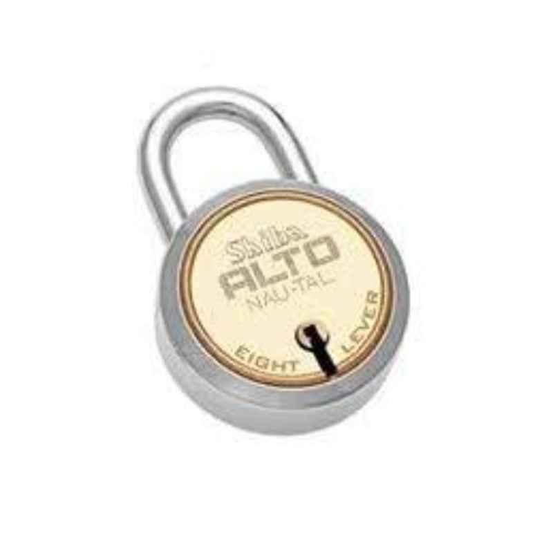 Smart Shophar 65mm Brass & Steel Gold Silver Alto Nau-Tal Padlock, SLK18PD-ALTO-GS65-P1 (Pack of 5)