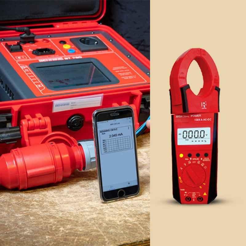 Rishabh 400 A AC/DC 3 Phase Power Clamp Meter with Inrush Measurement