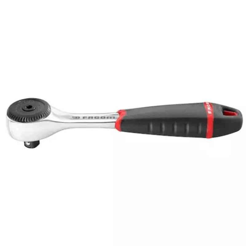 Facom 1/4 inch Square Ratchet Socket Wrench with 121.2mm Ratchet Handle, R.161B