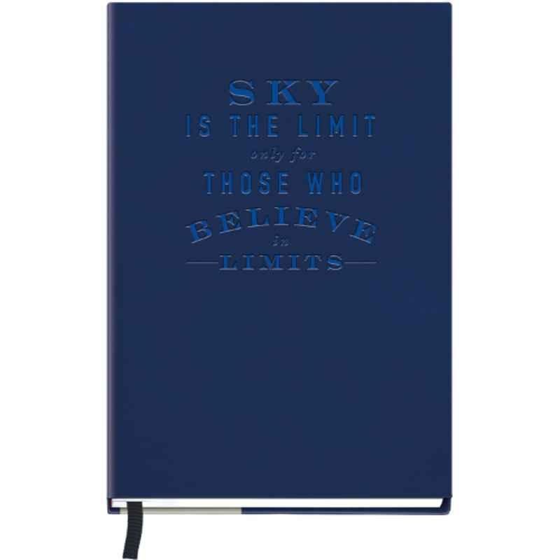 Navneet HQ A5 192 Pages Single Line PU Case Bound Notebook Diary, 27056-7
