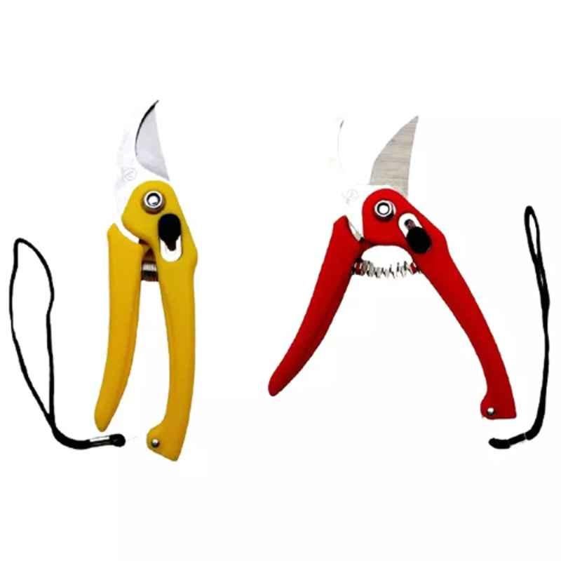 Sky Blue 0.98 inch Iron Bypass Pruner, SBPRUNERMDX0187 (Pack of 2)