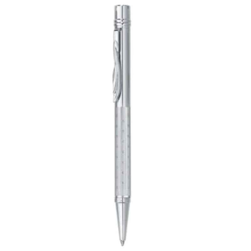 Pierre Cardin Blue Ink Maverick White Gold Exclusive Ball Pen