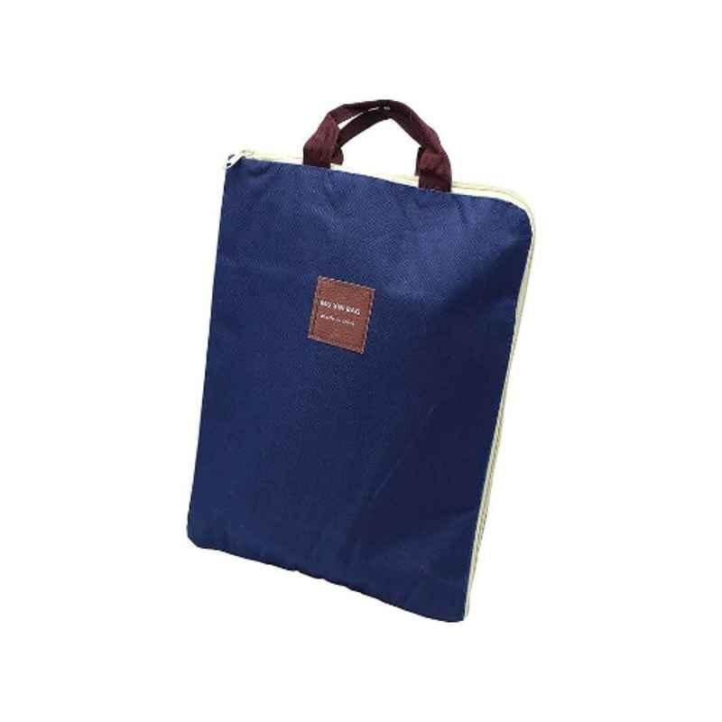 iLife Nylon A4 Size Blue Executive Document Case Handbag