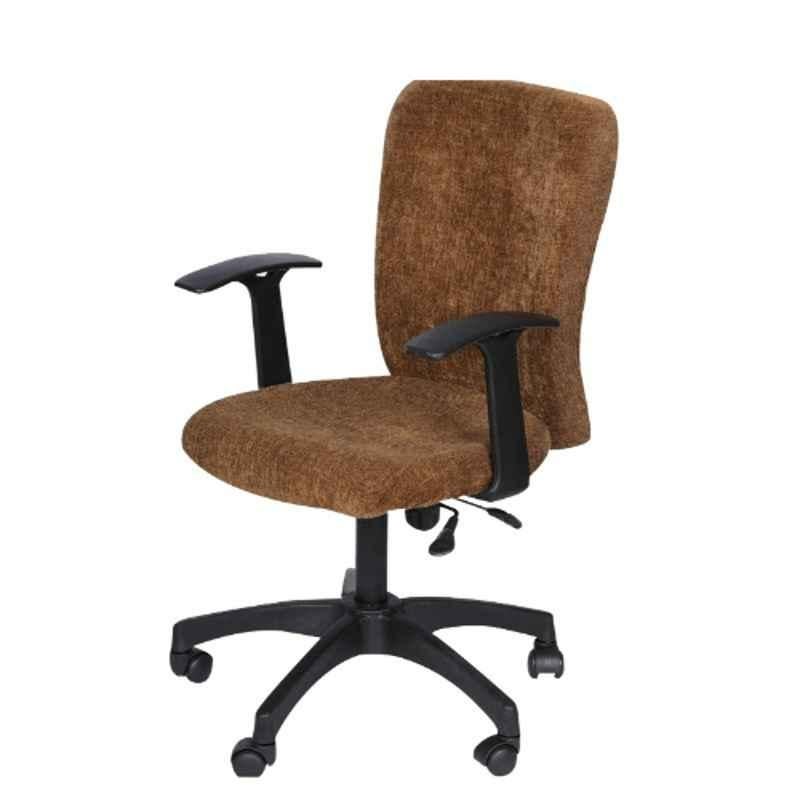 Heikin Fabric Brown xxlarge Back Ergonomic Office Chair for Work from Home & Study, HE-00084
