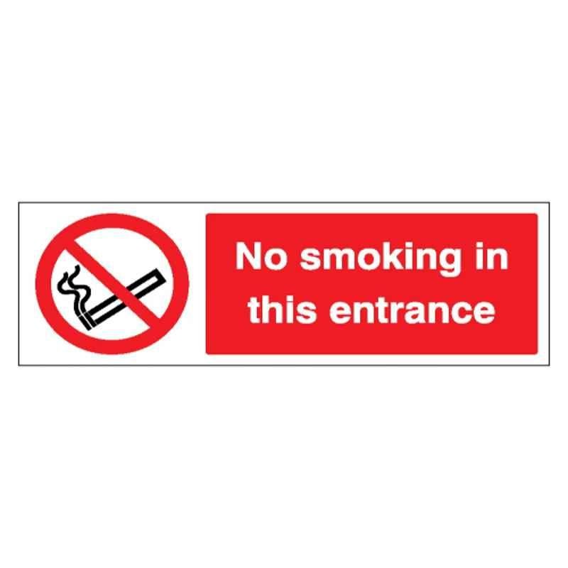 SUNSIGNS 300x400mm Vinyl & ACP Sheet No Smoking in this Entrance Signage, SS0209VNLM3HPIFAK