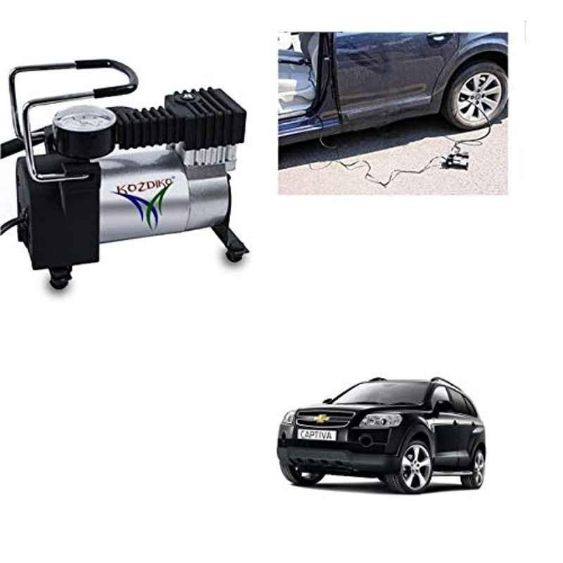 Kozdiko 12V DC Heavy Duty Metal Tyre Inflator for Chevrolet Captiva, Tyre_Inflator_D200