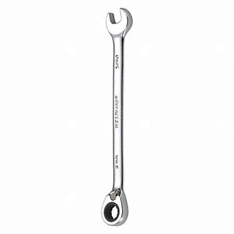 Westward 5-7/8 inch Alloy Steel Chrome Ratchet Wrench, 54PP47